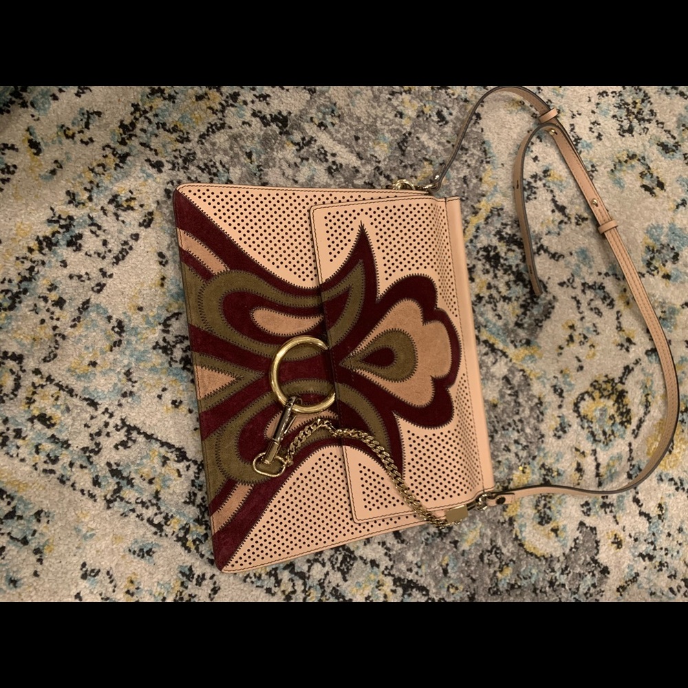 Authentic Beige & burgundy Chloe shoulder bag - Picture 5 of 5